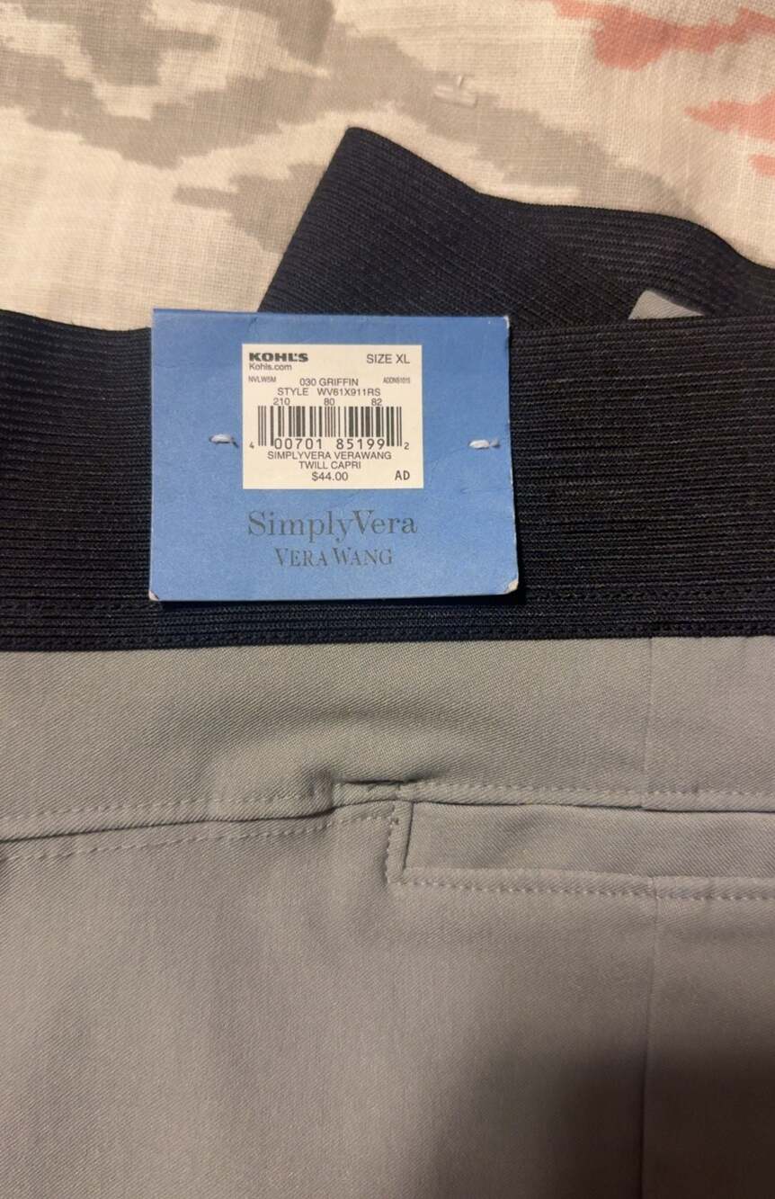 Simply Vera Vera Wang Capri Pants NWT - Picture 5 of 6